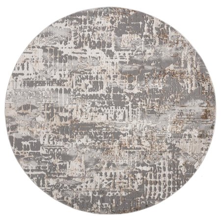 UNITED WEAVERS OF AMERICA United Weavers of America 2640 40691 88R Emojy Varina Wheat Round Rug; 7 ft. 10 in. 2640 40691 88R